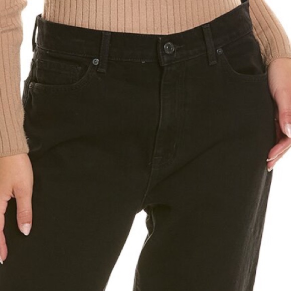 Current/Elliott size 26 Onyx black distressed The Boyfriend Original fit jeans - Picture 3 of 16